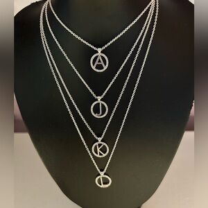 INITIAL Necklaces, NWT.